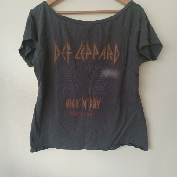 Def Leppard Junk Food Concert Tee,M - Picture 5 of 5